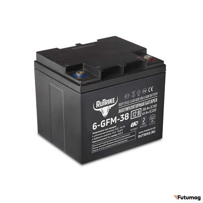 Аккумуляторная батарея RuTrike 6-GFM-38 (12V41A/H C20)