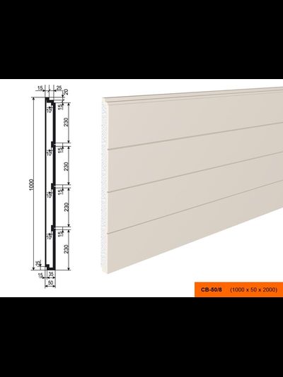Фасадный изосайдинг (панель) из пенополистирола с покрытием LEPNINAPLAST (Лепнинапласт) СВ-50/8