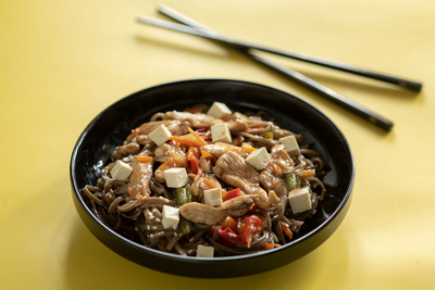 Гречневая лапша Соба с овощами