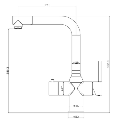 4 в 1 AQUAHOT MODENA Chrome