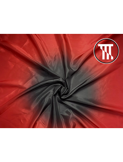 Перлшифон градиент, цв. Черный + Красный (R=37см)