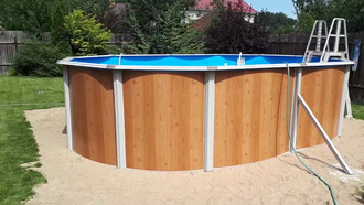 Бассейн Atlantic pool овальный Esprit-Big размер 7,3х3,7х1,32 м