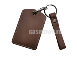 Коричневый чехол для большой метки сигнализации Starline, Цезарь, Кобра, Призрак (8.5 на 5.5 см)