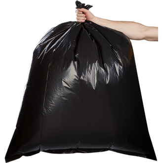Мешки для мусора ПВД 180л 30мкм 50шт/рул черные 90х110см