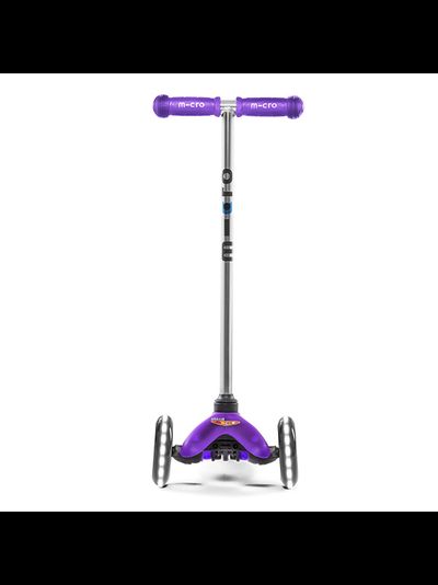 Самокат MINI MICRO СИРЕНЕВЫЙ LED СВЕТЯЩИЕСЯ КОЛЕСА
