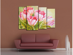 Модульная картина "Живопись цветы"