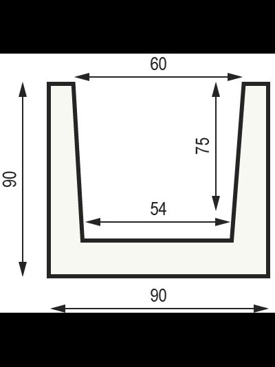 Декоративная балка из полиуретана Country Decor (WOOD LOOK) рубленная Б9 (90х90) вишня