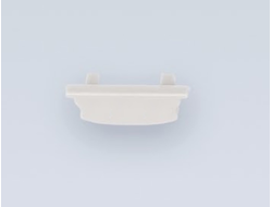 Заглушка накладного алюминиевого профиля, глухая - Eleganz 25022 - размер 18х6 мм