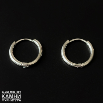 Швензы "КОНГО КРУГ" ЛЮКС 16х18 мм, покрытие в ассортименте, цена за пару