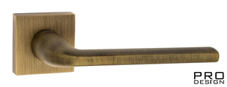 Дверная ручка на квадратном основании Fratelli Cattini "LINEA" 8-BY матовая бронза