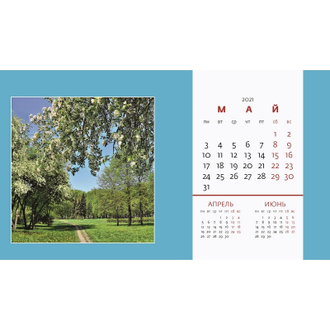 Календарь-домик настольный 2021, Родные просторы, 14 лист
