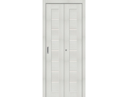 Дверь Складная - Б22 (Bianco Veralinga - Дуб молочный)