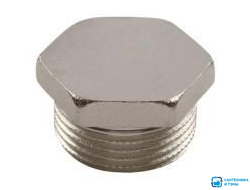 Заглушка в трубу VIEIR  1/2" нр никель