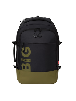 Рюкзак школьный GRIZZLY RQ-019-21 Черный хаки