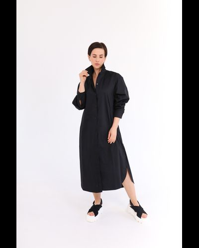 Платье-рубашка  (черный)