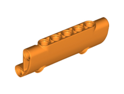 Technic, Panel Curved 7 x 3 with 2 Pin Holes through Panel Surface, Orange (24119 / 6149936 / 6303440)
