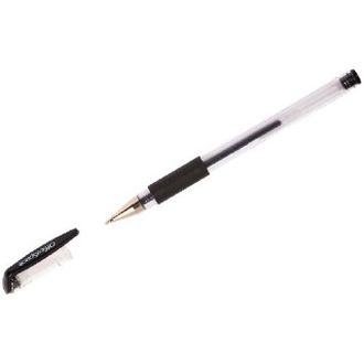 Ручка гелевая черная 0,5 мм грип OfficeSpace 241089