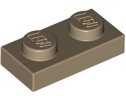 Plate 1 x 2, Dark Tan (3023 / 4497082 / 4528604)