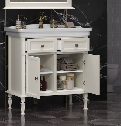 Тумба с раковиной Opadiris Кантара 85 слоновая кость