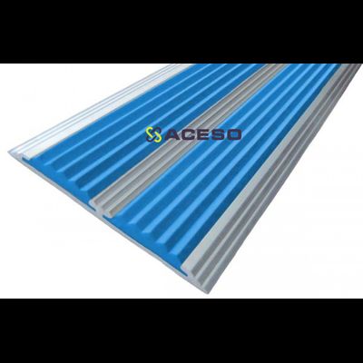 Алюминиевая полоса с двумя резиновыми  вставками 2000 мм цвет в ассортименте