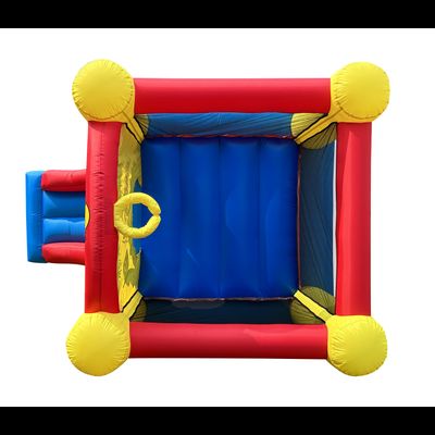 Батут с горкой Happy Hop «Забавный динозавр»