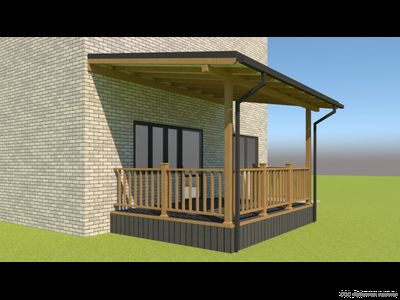 Терраса ДПК 3*4 метра