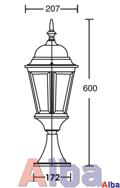 Astoria 404 2L BG Парковый светильник
