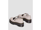 Dr Martens Bethan Pisa Leather Platform Mary Jane Vintage Taupe Pisa