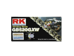 Цепь RK GB520GXW-120 для мотоциклов до 1200 (золотая, с сальниками XW-RING)