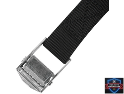 Ремень-стяжка с пряжкой-зажимом Standers 25 х 2500 мм, полипропилен, цвет чёрный, 1 шт. (82125518