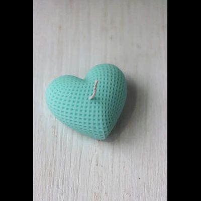 СВЕЧА "СЕРДЦЕ" бирюза