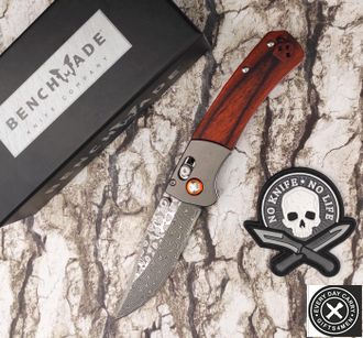 Складной нож  BENCHMADE 15085 MINI CROOKED RIVER Damask