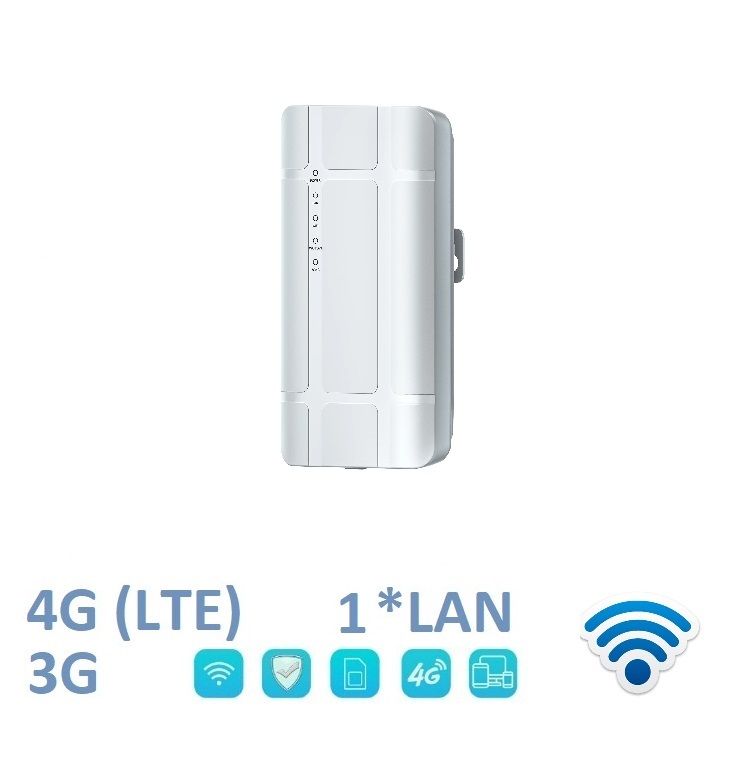 DE/C13235EU уличный 4G/3G роутер для систем видеонаблюдения, без внешних антенн, WiFi (b/g/n) до 300