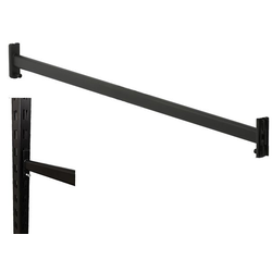 Чёрная металлическая стяжка для соединения перфорированных колонн