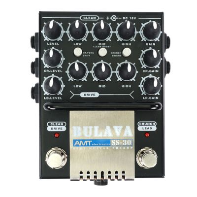 AMT BULAVA SS-30 - трёхканальный JFET гитарный предусилитель [без БП]