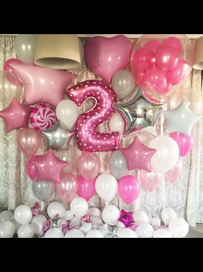 Фотозона из шаров 3 оформление на assorti123.ru