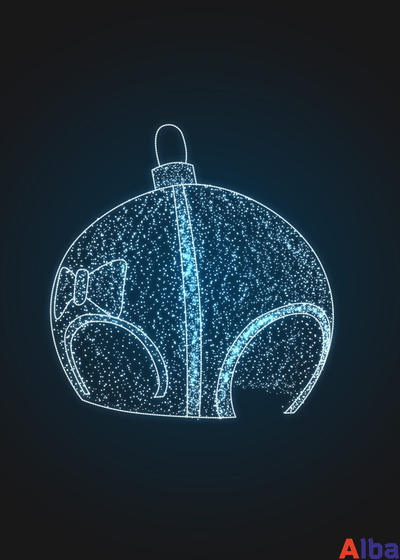 Светодиодная арка Новогодний шар с бантом