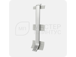 Соединитель для ПВХ плинтуса Vilo Linela 411 Серебро