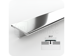 Порог одноуровневый Т-образный ЛС 10НСП.2700.001 Серебро полированное