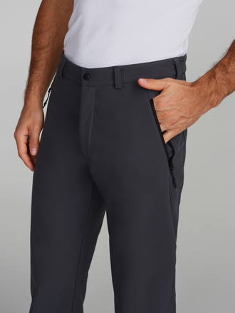 Утепленные спортивные брюки  мужские 261BM-1402, темно-серые