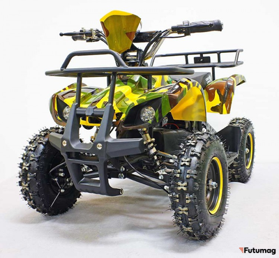 Квадроцикл GreenCamel Гоби K21 (30 Ah 36V 800W R6 Цепь) Армейский желтый