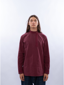 Косоворотка современная из крапивы Богатырская с вышивкой