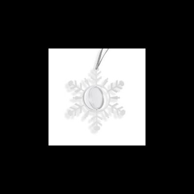 Снежинка-подвеска. Цвет: прозрачный 100х3х113 мм.