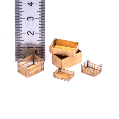 Сборная модель: (MiniWarPaint S-214) Ящики пластиковые. Размер "М"