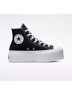 Кеды Converse Chuck Taylor All Star Lift 2X Platform черные высокие на платформе A03394C