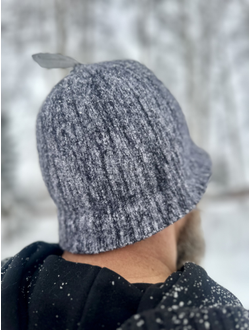 Шапка банная - шерсть мериноса 100% вязаная