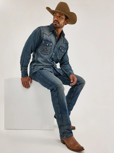 Джинсы 88MWZ Wrangler® Retro® Straight узкий крой