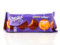 Печенье Milka Jaffa Orange с апельсиновым джемом
