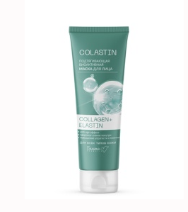 Белита-М COLASTIN Подтягивающая биоактивная  маска для лица COLLAGEN+ELASTIN, 75г повышает тургор кожи, выравнивает рельеф и убирает морщинки