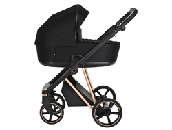Коляска 2в1 Roan Sol Lux Raven/Rose Gold (руч.Черная)